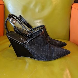 vachya pointy toe wedge pumps